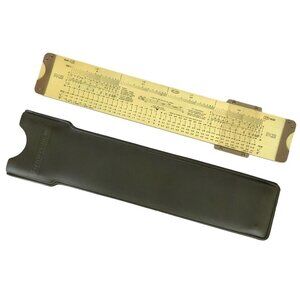 Pickett & Eckel Model 1 Slide Rule Deci Point Magnesium 12 in Slipcase 1945 RARE